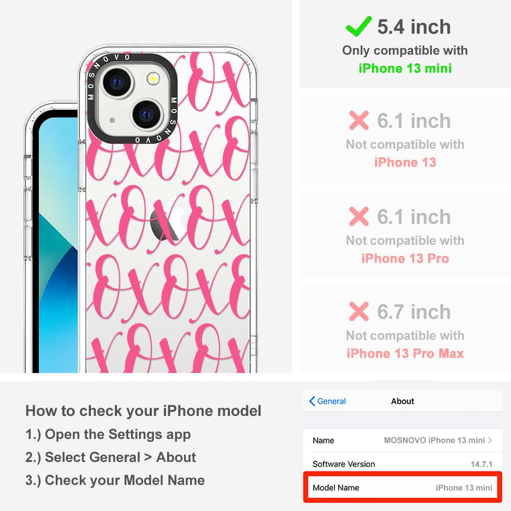 XOXO Phone Case - iPhone 13 Mini Case - MOSNOVO