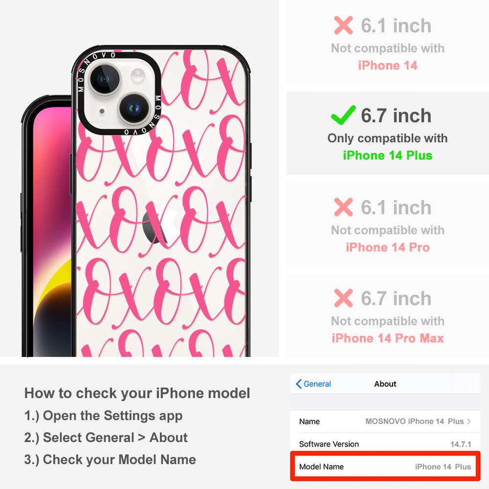 XOXO Phone Case - iPhone 14 Plus Case - MOSNOVO