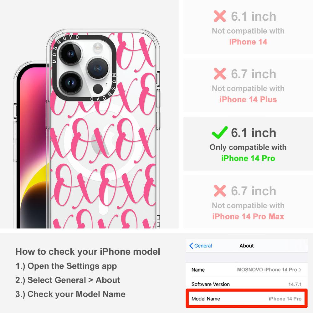 XOXO Phone Case - iPhone 14 Pro Case - MOSNOVO