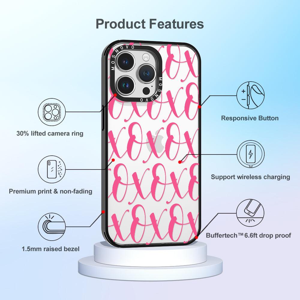 XOXO Phone Case - iPhone 14 Pro Max Case - MOSNOVO