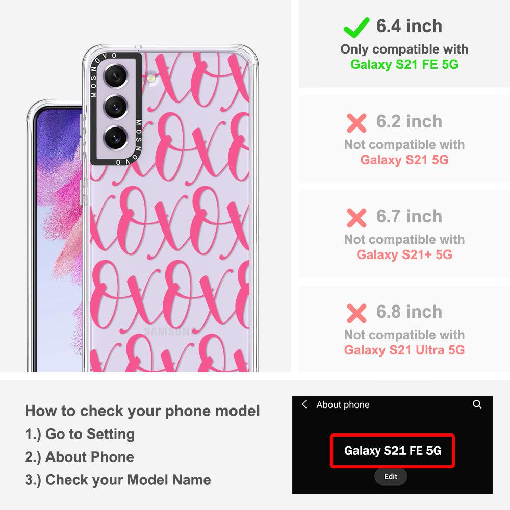 XOXO Phone Case - Samsung Galaxy S21 FE Case - MOSNOVO
