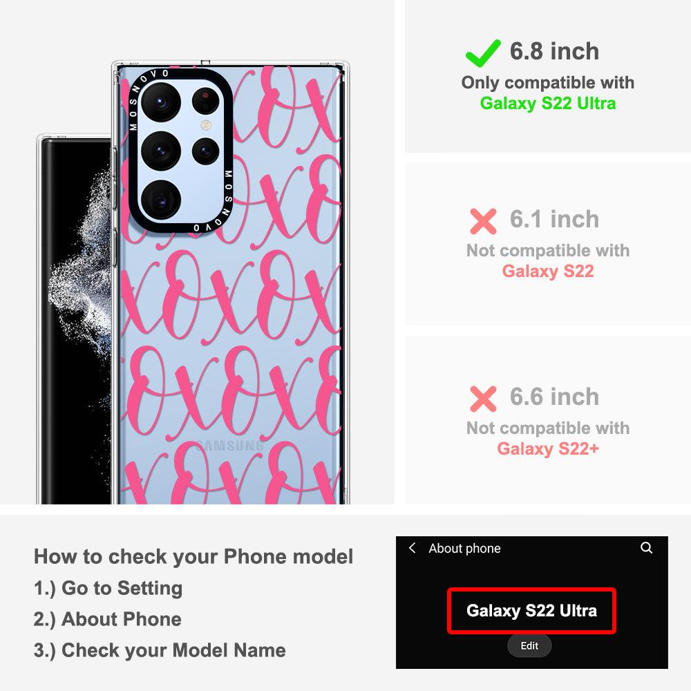 XOXO Phone Case - Samsung Galaxy S22 Ultra Case - MOSNOVO