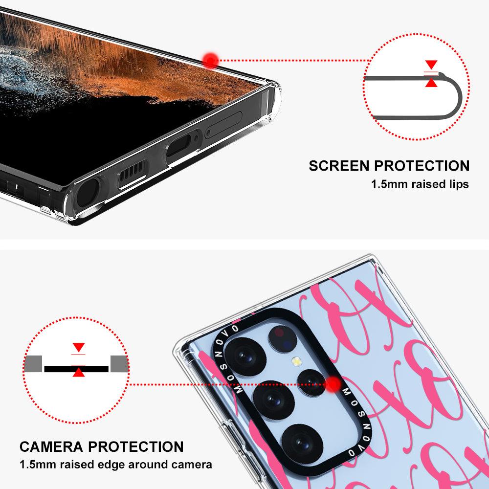 XOXO Phone Case - Samsung Galaxy S22 Ultra Case - MOSNOVO