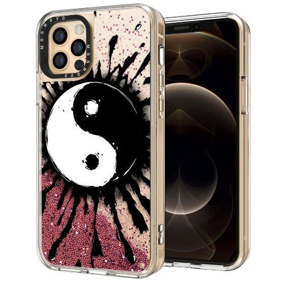 Yin Yang Glitter Phone Case - iPhone 12 Pro Max Case - MOSNOVO