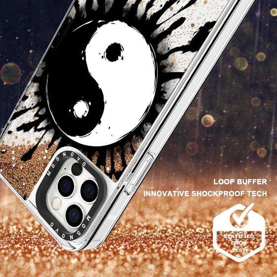 Yin Yang Glitter Phone Case - iPhone 12 Pro Max Case - MOSNOVO