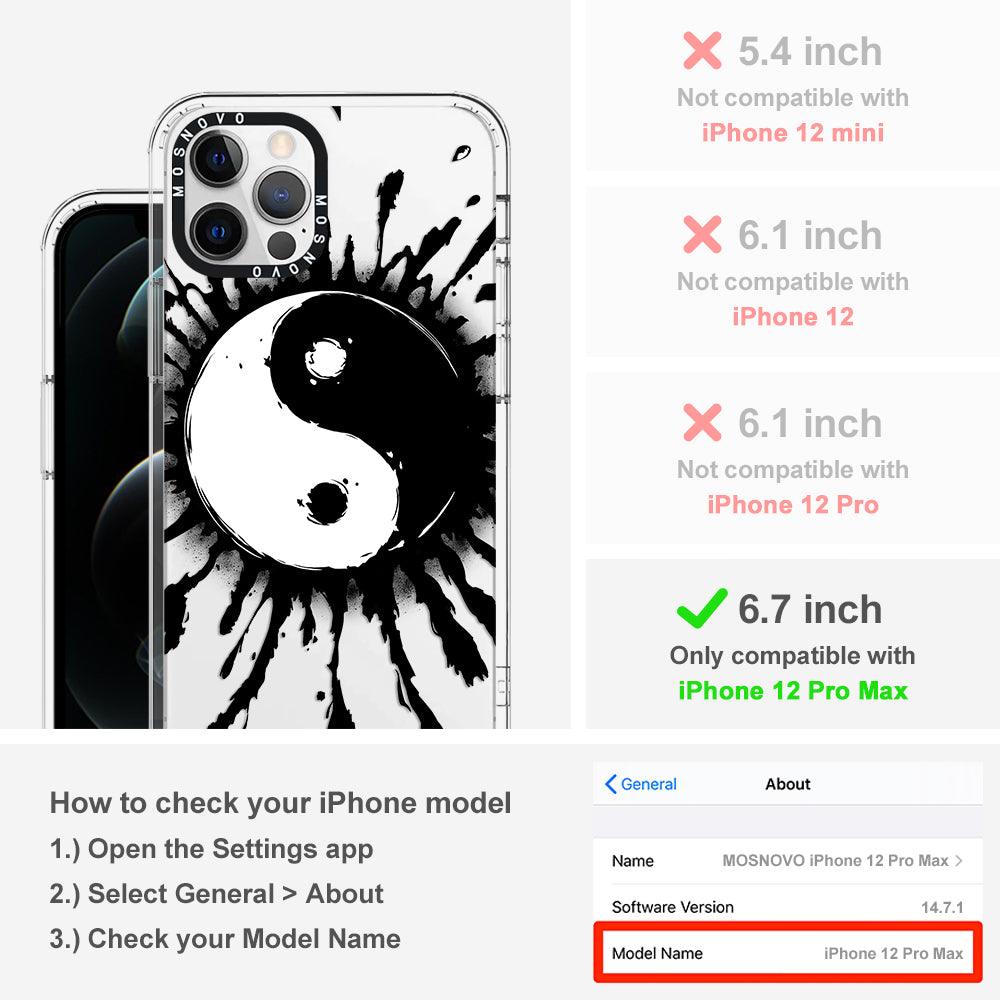 Ying Yang Phone Case - iPhone 12 Pro Max Case - MOSNOVO