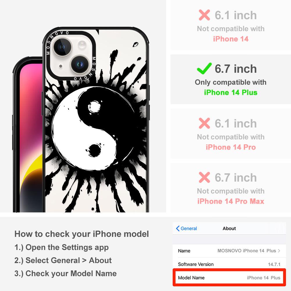 Ying Yang Phone Case - iPhone 14 Plus Case - MOSNOVO