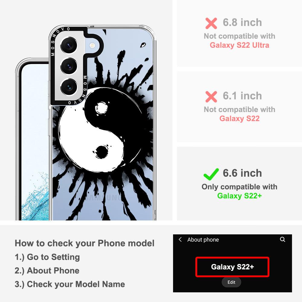 Ying Yang Phone Case - Samsung Galaxy S22 Plus Case - MOSNOVO