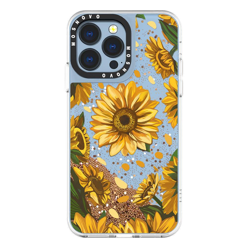 You Are My Sunshine Glitter Phone Case - iPhone 13 Pro Case - MOSNOVO