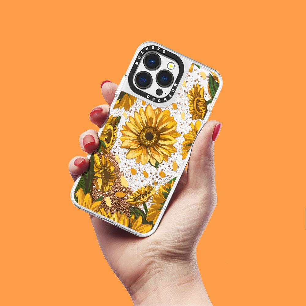 You Are My Sunshine Glitter Phone Case - iPhone 13 Pro Case - MOSNOVO