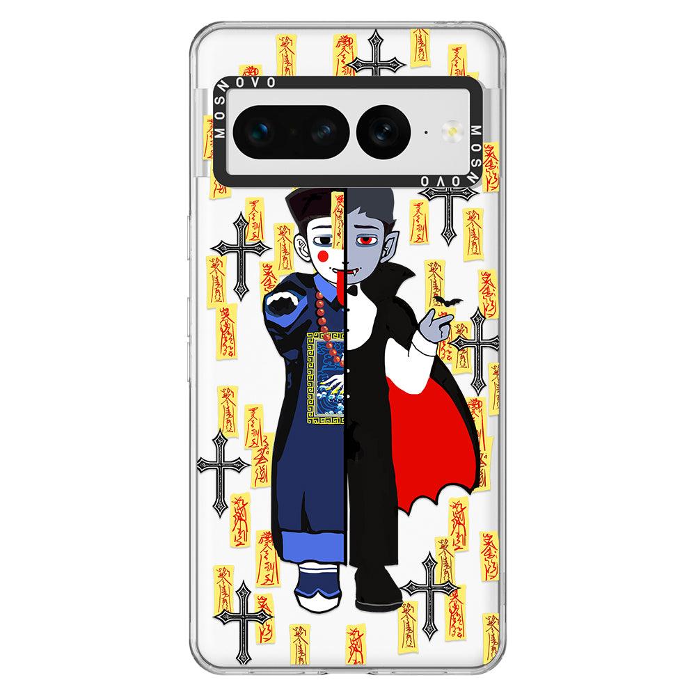 Zombie Vs Vampire Phone Case - Google Pixel 7 Pro Case - MOSNOVO