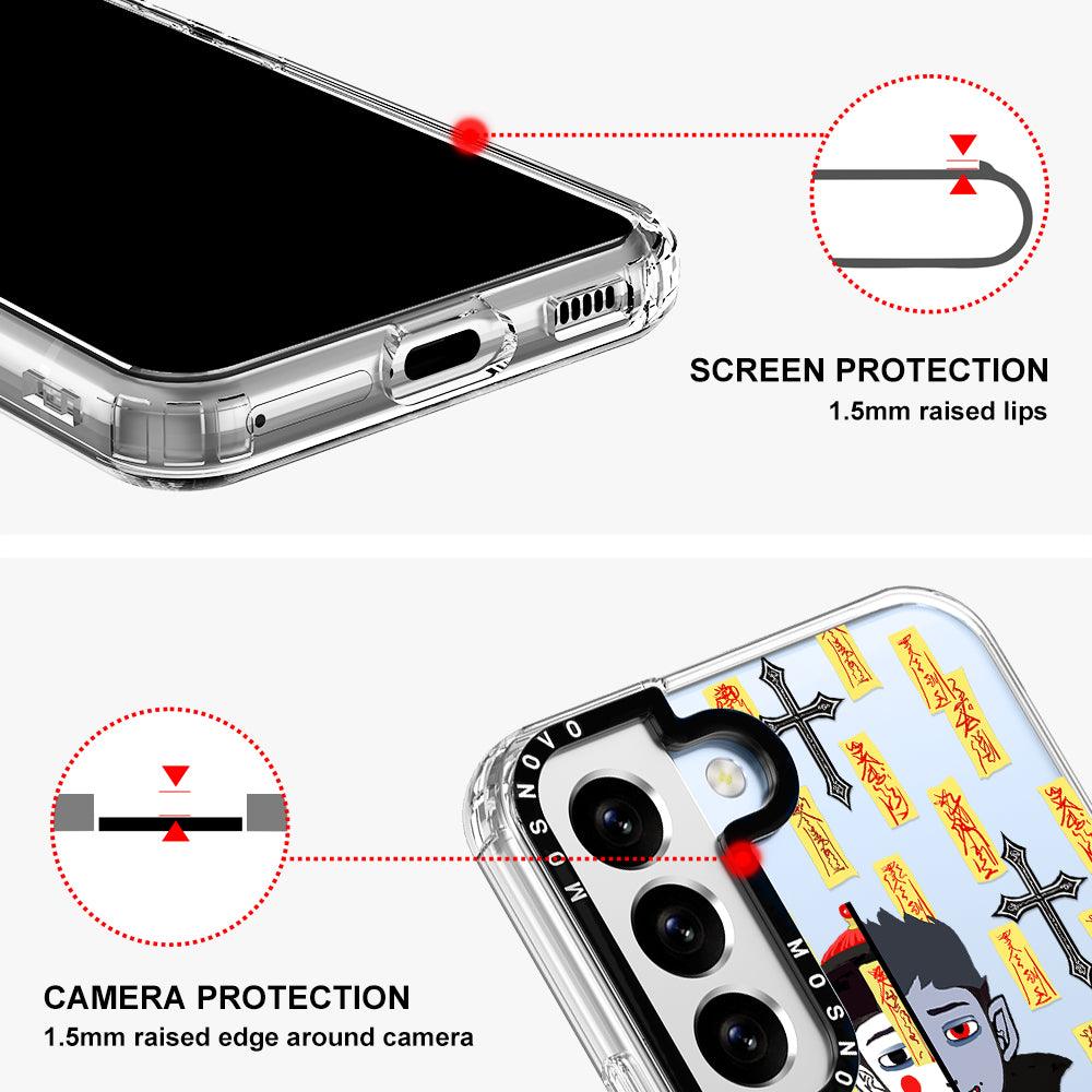 Zombie Vs Vampire Phone Case - Samsung Galaxy S22 Plus Case - MOSNOVO
