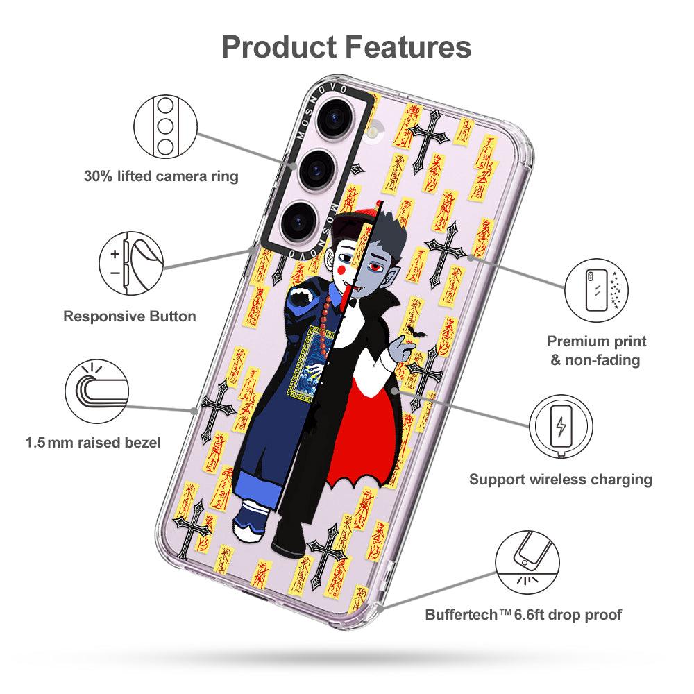 Zombie Vs Vampire Phone Case - Samsung Galaxy S23 Plus Case - MOSNOVO